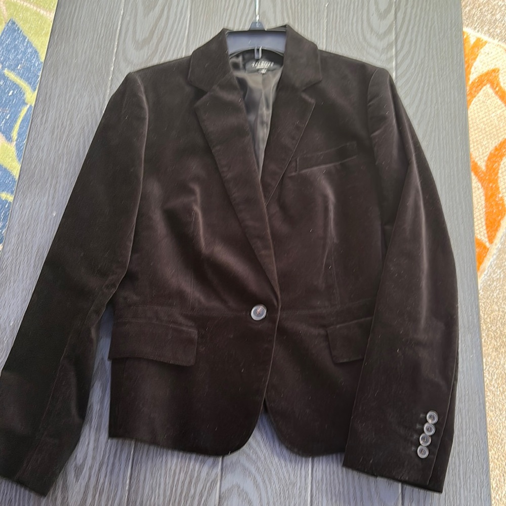Talbots Black Velvet Blazer - Like new